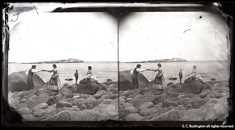 Figures on Rock, 1870s