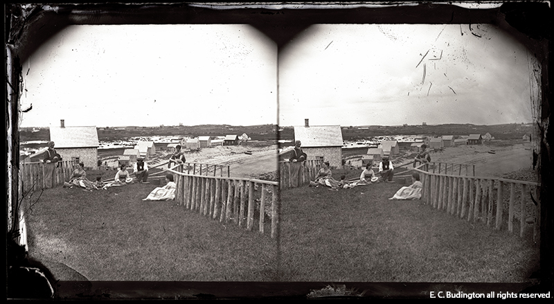 Figures Sitting on a Path, 1870s