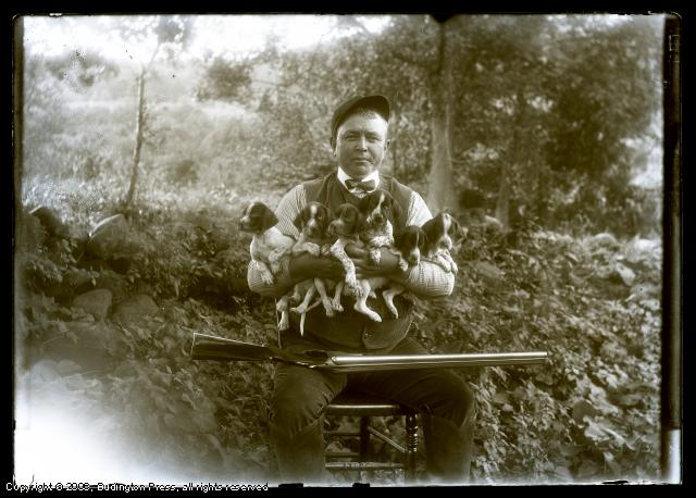 Hunter with Puppies